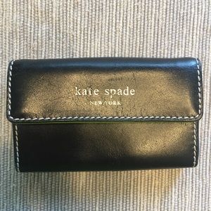 kate spade leather business card case